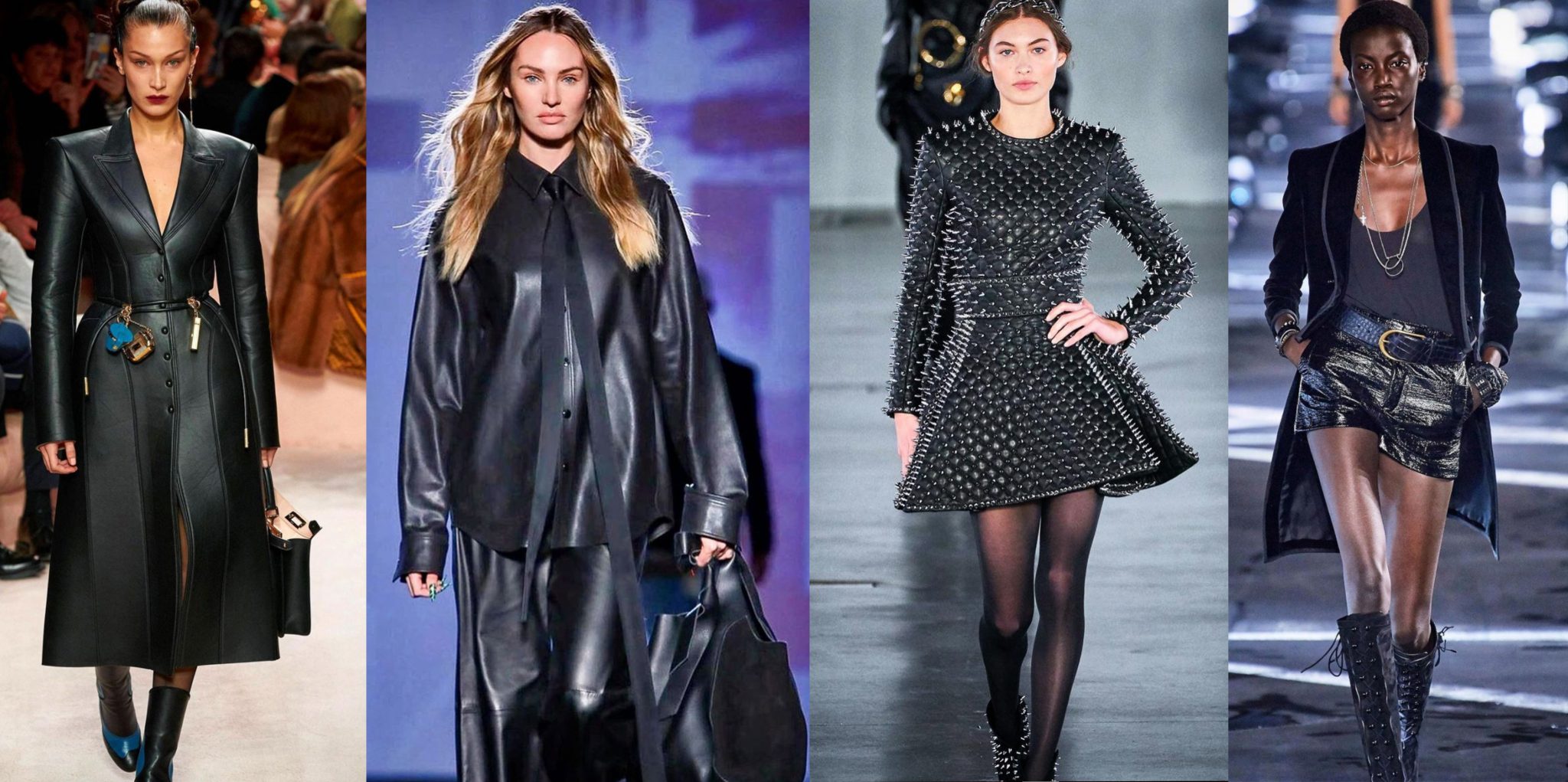 4Runway images of models in leather images by Dwight Samuels